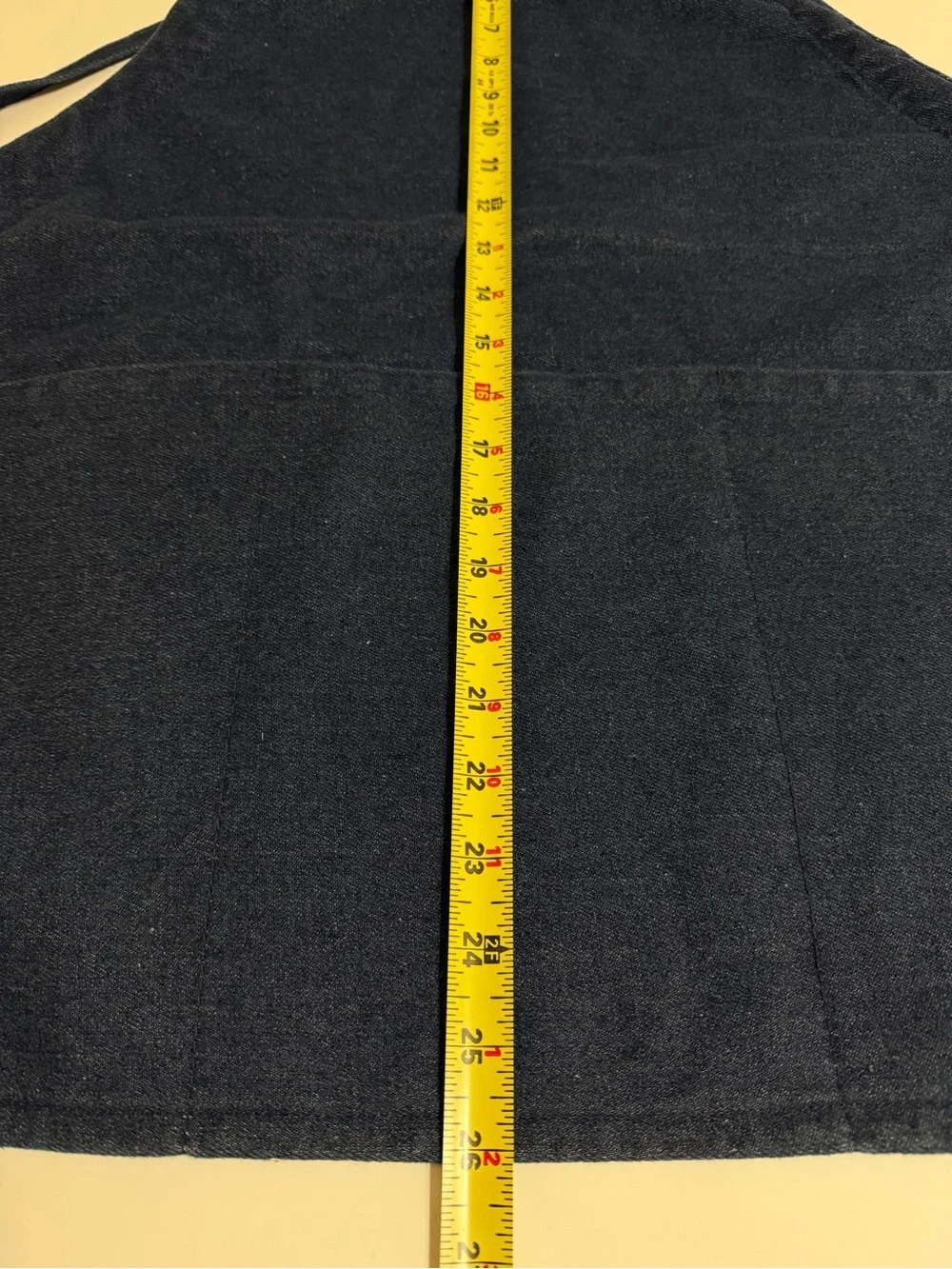 New Denim Apron 3 Pocket Front Adjustable Tie